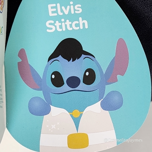 STITCH 🎶 Elvis Stitch 10" Blue & White HugMees Disney X Squishmallow NWT - Picture 4 of 9